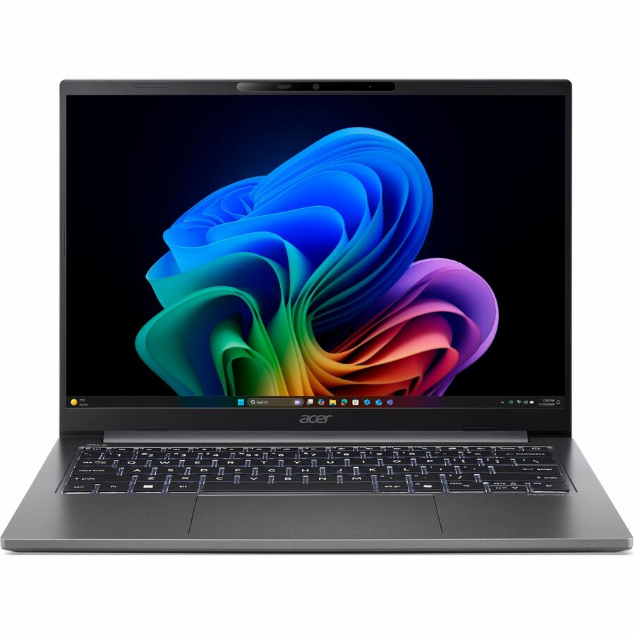 Acer TravelMate X4 14 AI TMX414-51 TMX414-51-75AC 14" Copilot+ PC Notebook - WUXGA - 120 Hz - Intel Core Ultra 7 258V - 32 GB - 1 TB PCI Express NVMe 4.0 SSD - English (US) Keyboard - Iron