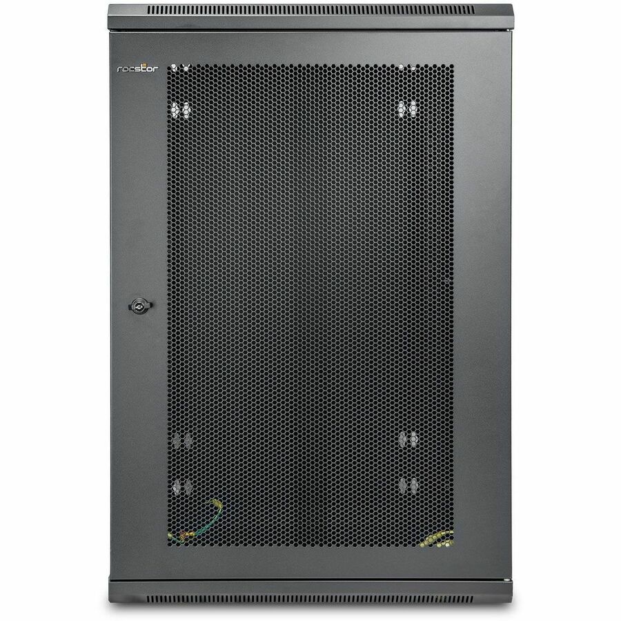 Rocstor SolidRack 18U UPS-Depth Wall-Mount Half-Height Rack Enclosure