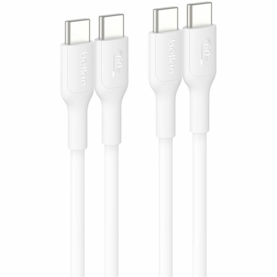 Belkin USB-C to USB-C Cable 60W, 3.3ft/1m, Pink, 2-pack