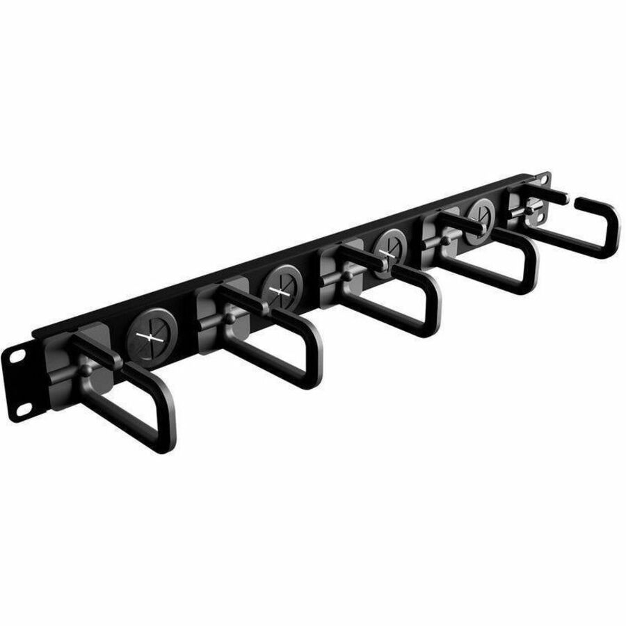 IOGEAR 1U 19" Cable Management Organizer with Cable Passthrough