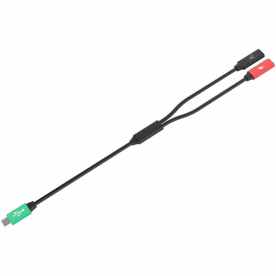 RAM Mounts Y-Split Cable with 1 USB-C Male & 2 USB-C Female Connectors