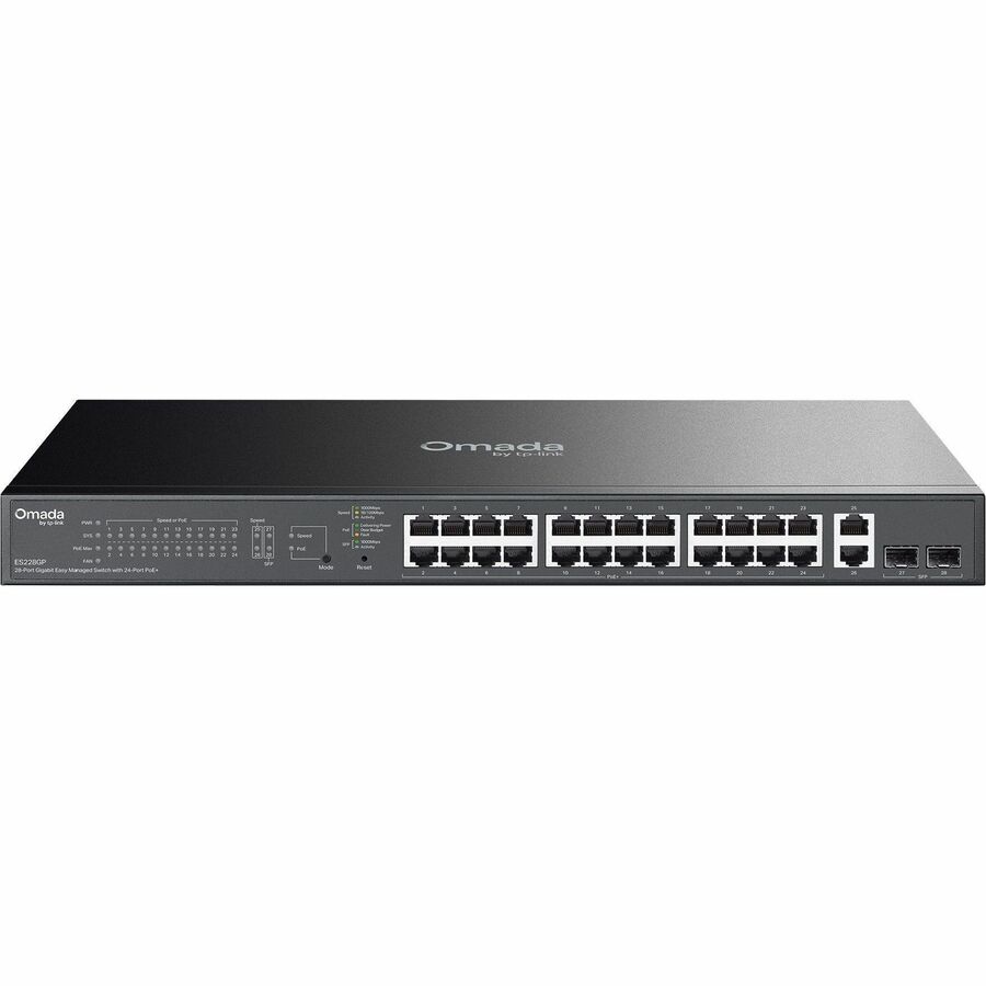 Omada 28-Port Gigabit Easy Managed Switch with 24-Port PoE+