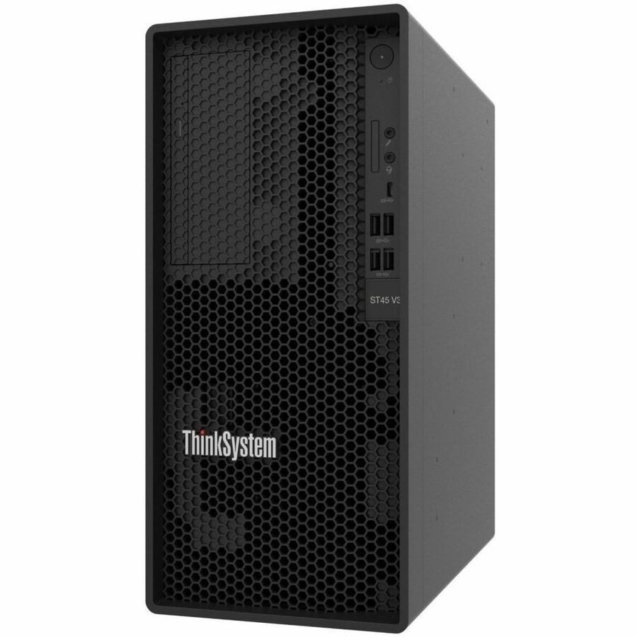 Lenovo ThinkSystem ST45 V3 7DH5A02ZNA Tower Server - 1 x AMD EPYC 4545P 3 GHz - 16 GB RAM - Serial ATA/600 Controller