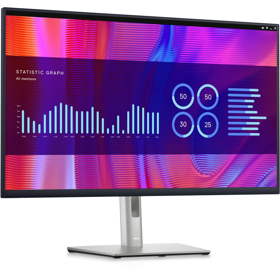 DELL SOURCING - NEW P3223DE 32" Class WQHD LED Monitor - 16:9 - Black, Silver