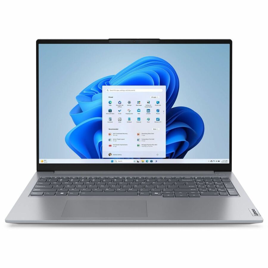 Lenovo ThinkBook 16 G7 ARP 21MW00CNUS 16" Notebook - WUXGA - 60 Hz - AMD Ryzen 5 150 - 16 GB - 512 GB SSD - English (US) Keyboard - Gray