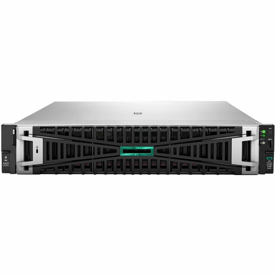 HPE ProLiant DL380 Gen12 2U Rack Server - 1 x Intel Xeon 6505P 2.20 GHz - 64 GB RAM - 960 GB SSD - (2 x 480GB) SSD Configuration - Serial ATA/600, 12Gb/s SAS, NVMe Controller