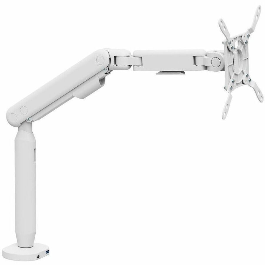 SIIG Single 40" Ultrawide 3-Segment Easel Monitor Arm, with USB-C/USB-A Ports - White