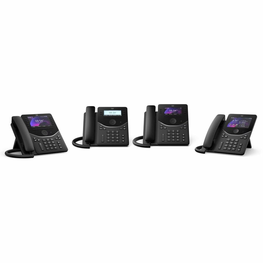 Webex 9811 IP Phone - Corded - Corded - Desktop, Wall Mountable - Carbon Black