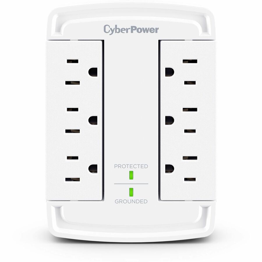 CyberPower CSB6WS Essential 6 - Outlet Surge Protector with 1800 J Surge Suppression