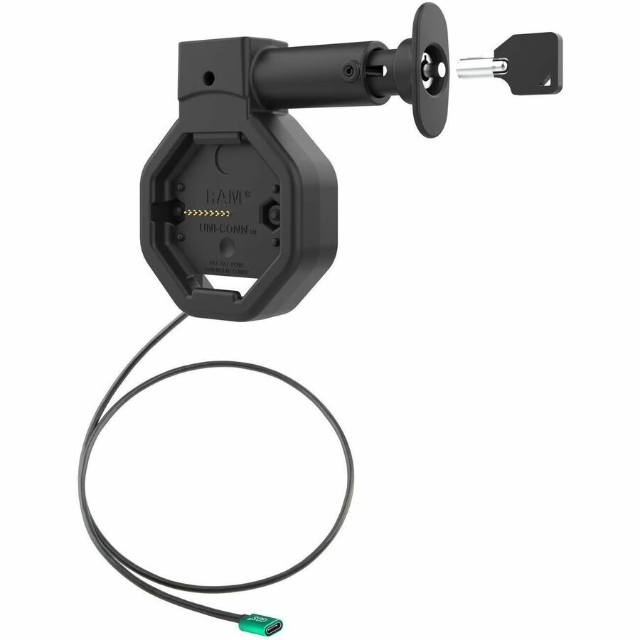 RAM Mounts GDS Uni-Conn Powered Locking USB-C Dock with Release Button