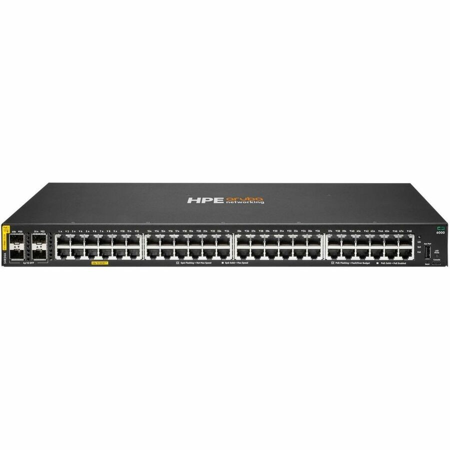 Aruba CX 6000 48p 10M/100M/1G Class4 PoE 4p SFP 1G 370W TAA Switch