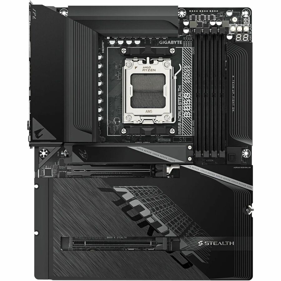 Aorus STEALTH B850 Gaming Desktop Motherboard - AMD B850 Chipset - Socket AM5 - ATX
