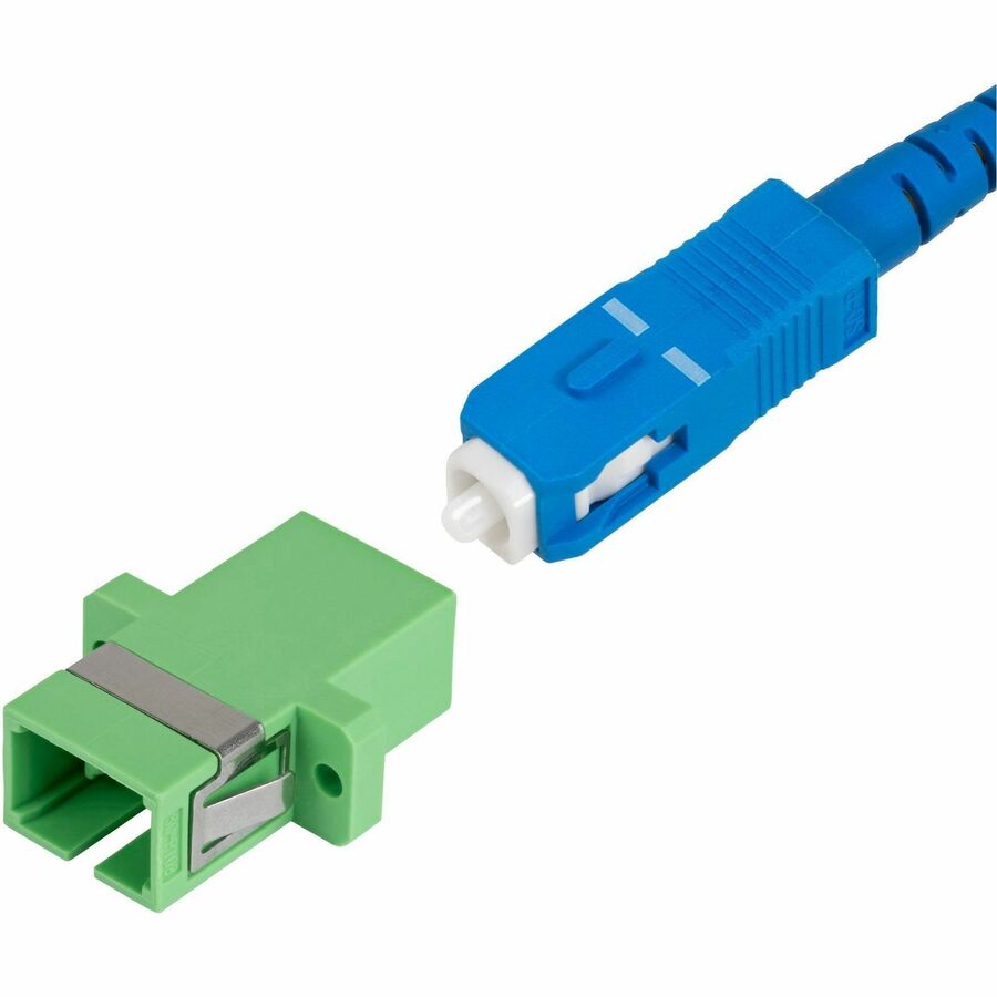 StarTech SC to SC Coupler 10 Pack, OS2 Single Mode SC Fiber Optic Coupler with Flange, SC/APC Simplex Adapter
