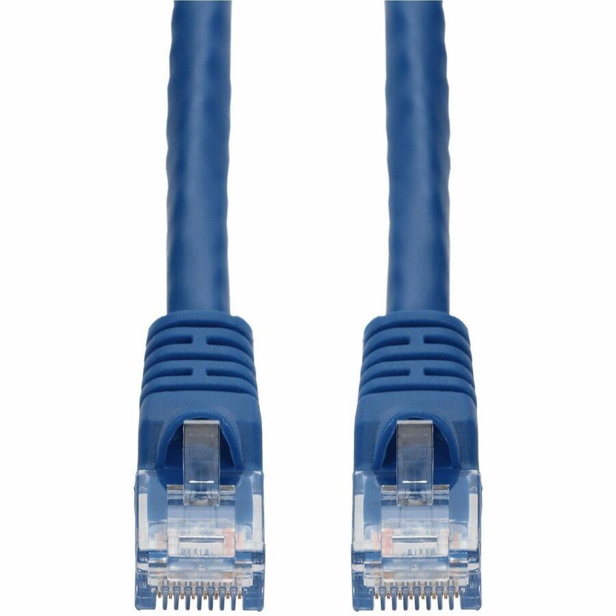 AddOn 100-Pack 6in Blue CAT 6 PVC Ethernet Cable Snagless Bubble Boot RJ-45 M/M Bulk Bag Packaged, No Twist Ties