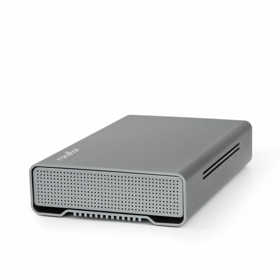 Rocstor Rocpro D90 28 TB Rugged Hard Drive - External - SATA (SATA/600) - Aluminum Gray
