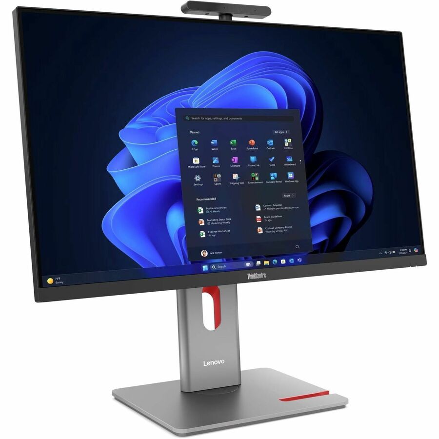 Lenovo ThinkCentre M90a Pro Gen 6 13AQ000XUS All-in-One Computer - Intel Core Ultra 7 2nd Gen 265 - vPro Technology - 32 GB - 1 TB PCI Express 4.0 SSD - Desktop - Black