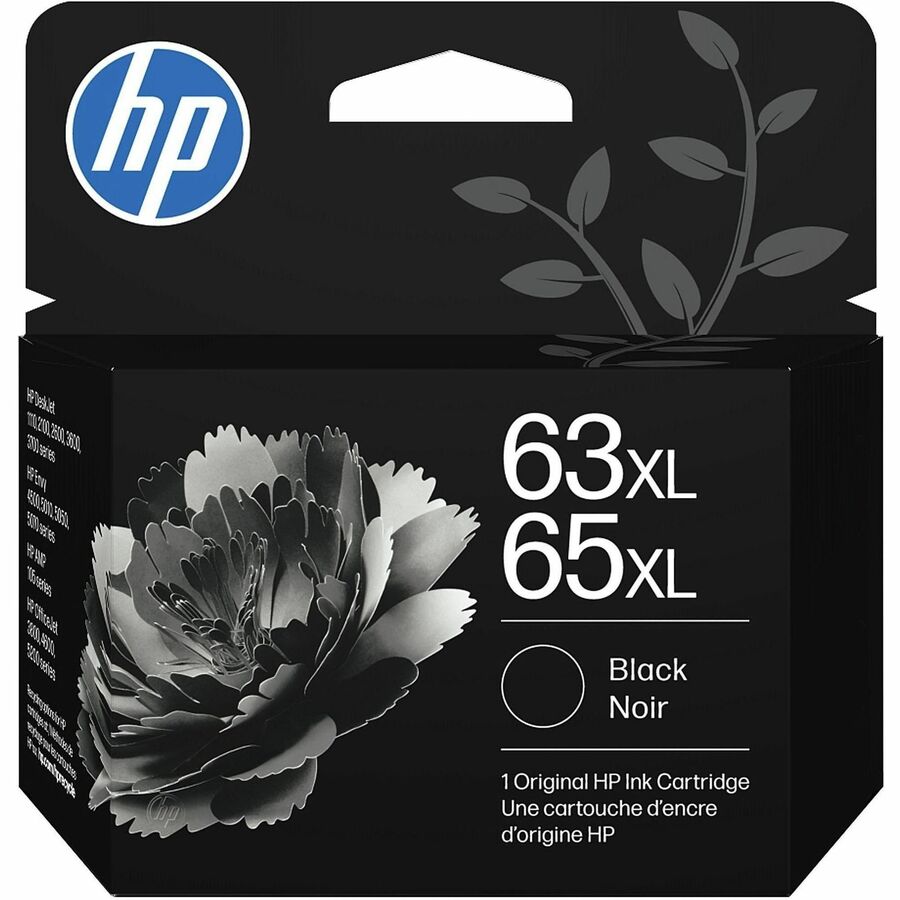 HP 63XL/65XL Original High (XL) Yield Inkjet Ink Cartridge - Black Pack