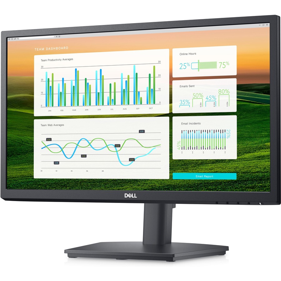 DELL SOURCING - NEW E2222HS 22" Class Full HD LCD Monitor - 16:9 - Black