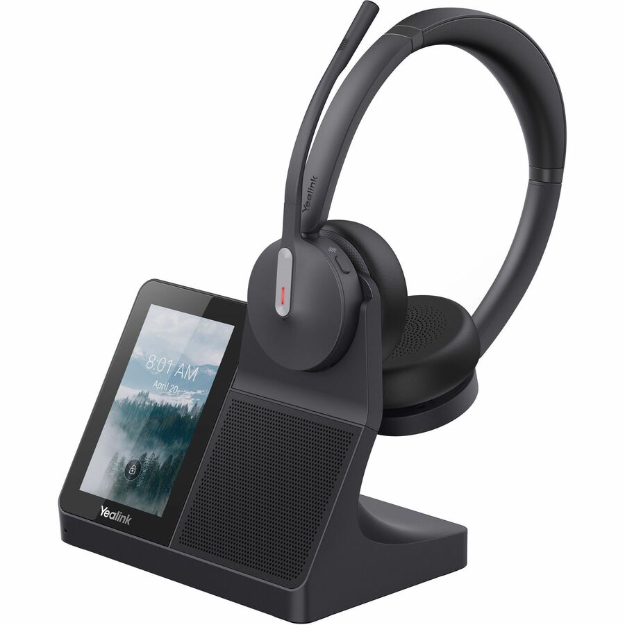 Yealink WH64 Headset - Microsoft Teams Certification - Stereo - Wireless - Bluetooth/DECT - 164 ft - 20 Hz to 20 kHz - Over-the-head - Binaural - Supra-aural - Noise Cancelling, MEMS Technology Microphone - Noise Canceling - Black