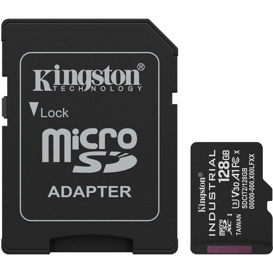 Kingston Industrial 128 GB Class 10/UHS-I (U3) V30 microSDXC