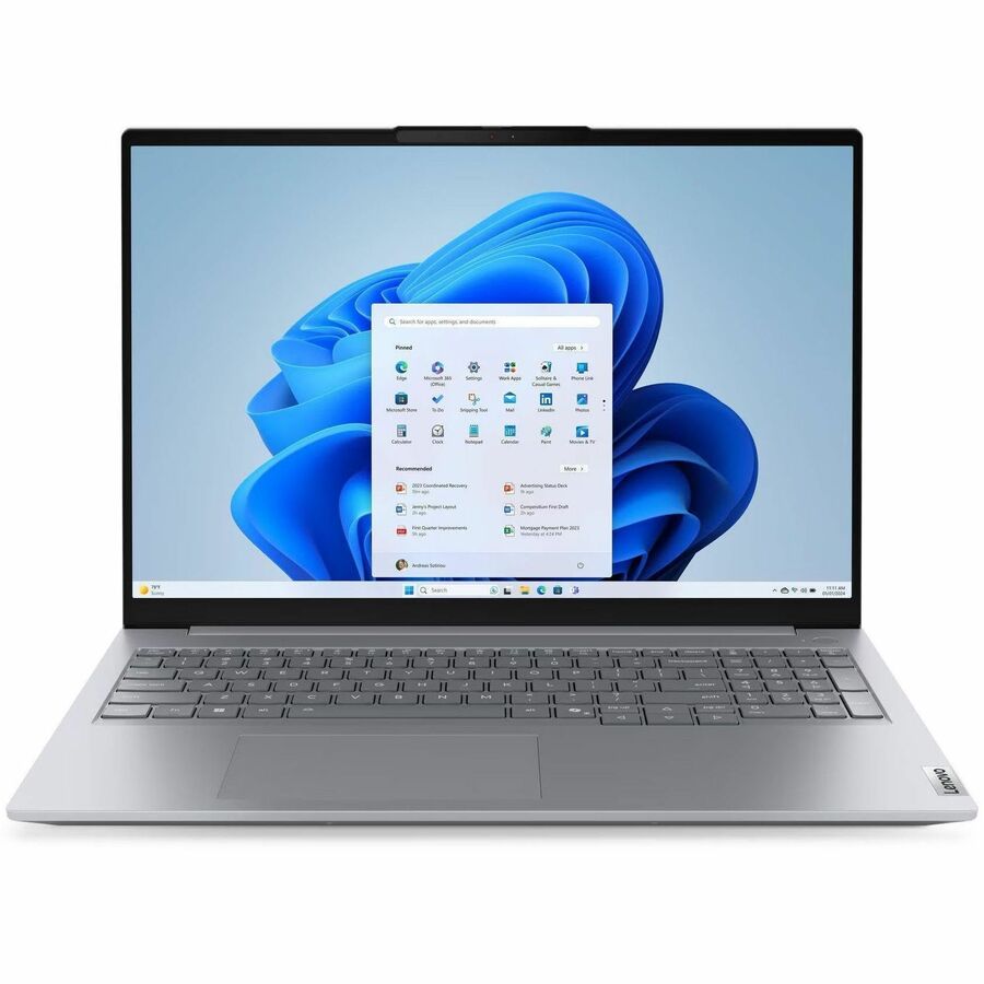 Lenovo ThinkBook 16 G8 IAL 21SK00JHUS 16" Touchscreen Notebook - WUXGA - Intel Core Ultra 9 1st Gen 185H - 16 GB - 512 GB PCI Express 4.0 SSD - English (US) Keyboard - Luna Gray