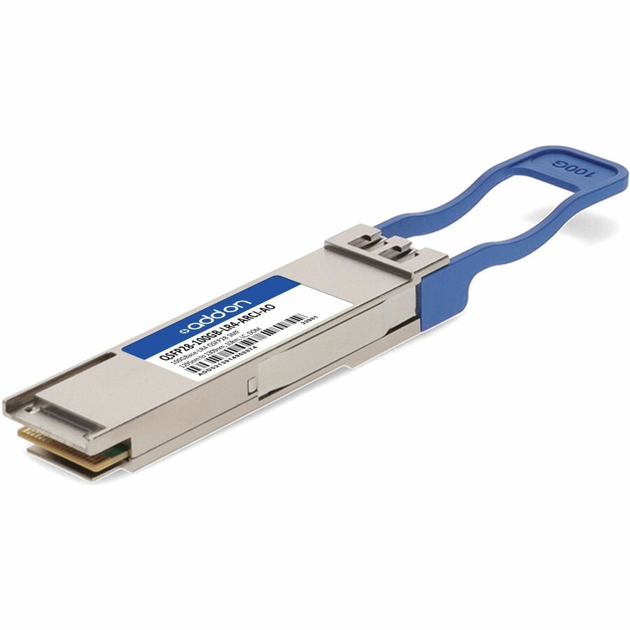 AddOn Cisco, Arista and Juniper Compatible TAA Compliant 100GBase-LR4 QSFP28 Transceiver (SMF, 1295nm to 1309nm, 10km, LC, DOM)