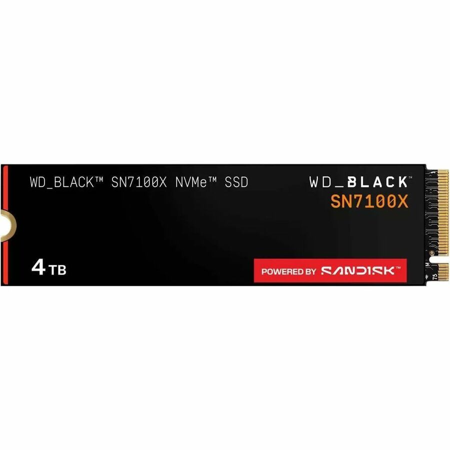 SanDisk Black SN7100X WDBELH0040BBK-WRSN 4 TB Solid State Drive - Internal - PCI Express NVMe (PCI Express NVMe 4.0 x4)