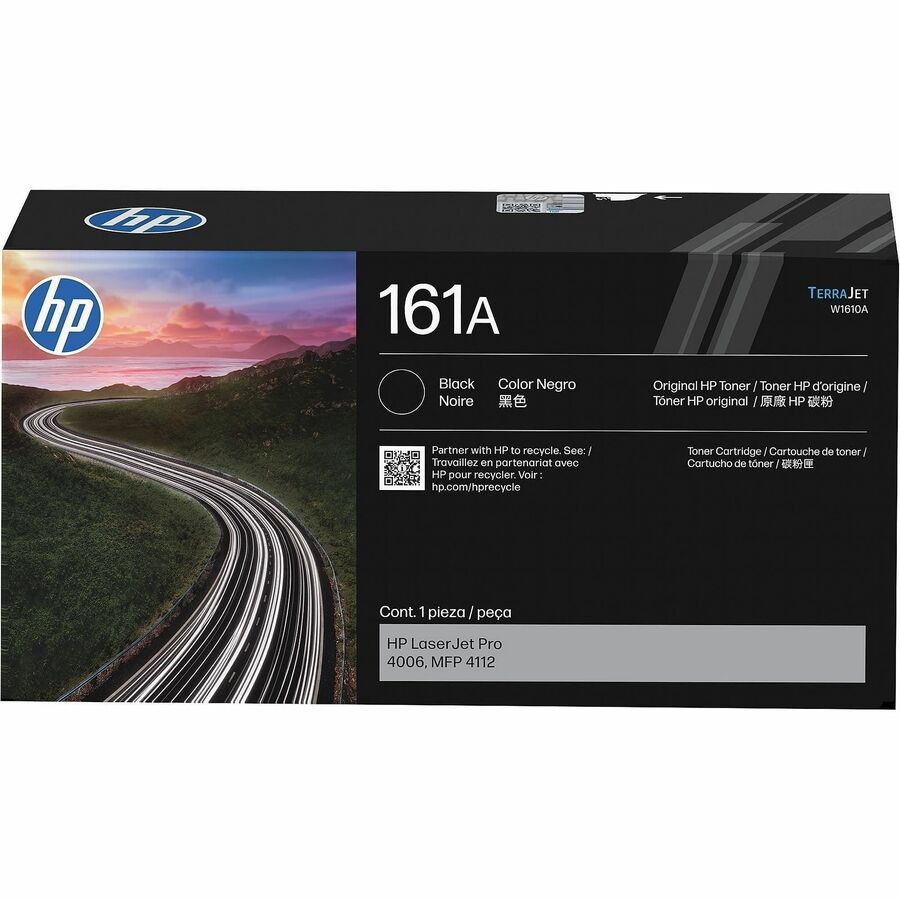 HP 161A Original Standard Yield Laser Toner Cartridge - Black - 1 Pack