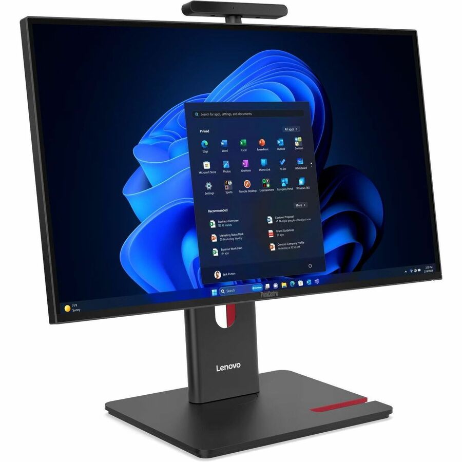Lenovo ThinkCentre M90a Gen 6 13AT0035US All-in-One Computer - Intel Core Ultra 7 Series 2 2nd Gen 265 - vPro Technology - 16 GB - 512 GB PCI Express NVMe 4.0 x4 SSD - 23.8" Full HD Touchscreen - Desktop - Black