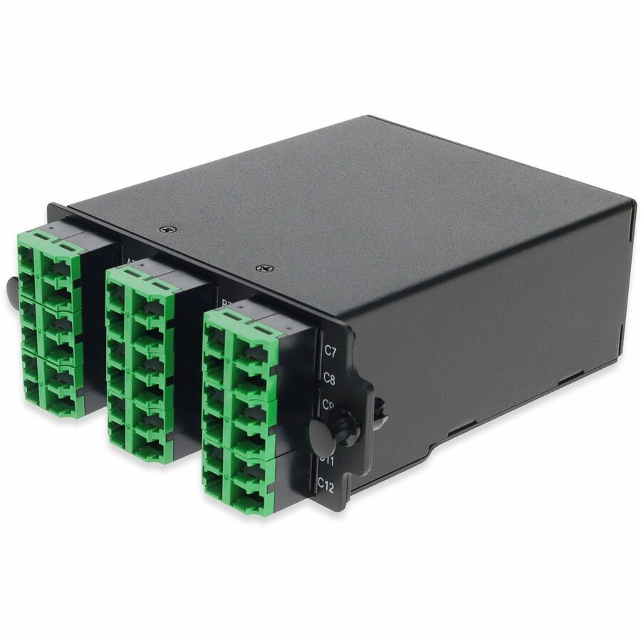AddOn HDM Breakout Cassette 3x MPO-12 to 36x LC/APC provides high-density MPO-to-LC/APC breakout connectivity within HDM rackmount systems