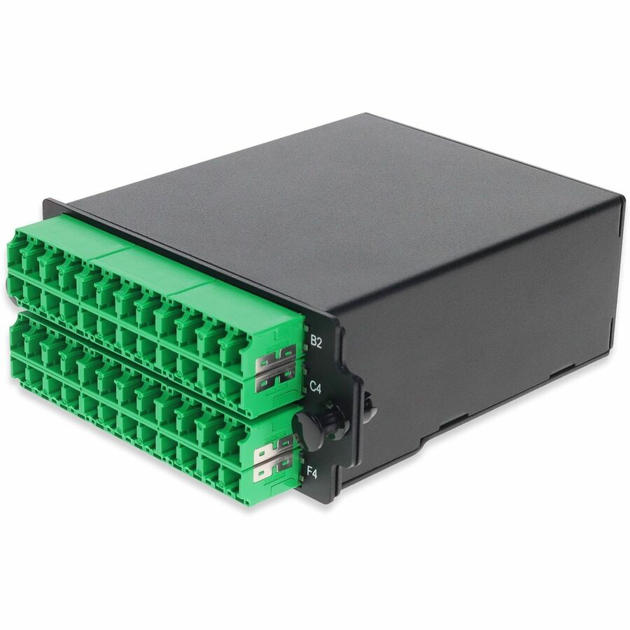 AddOn HDM Breakout Cassette 6x MPO-8 to 48x LC/APC delivers high-density base-8 MPO to LC/APC breakout connectivity within HDM rackmount systems