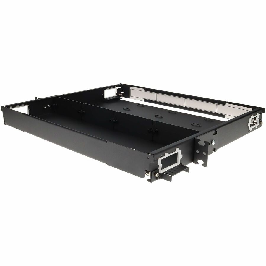 AddOn HDM Lite Series 1RU Rackmount Panel modular fiber chassis supporting up to four HDM Cassettes or Adapter Plates