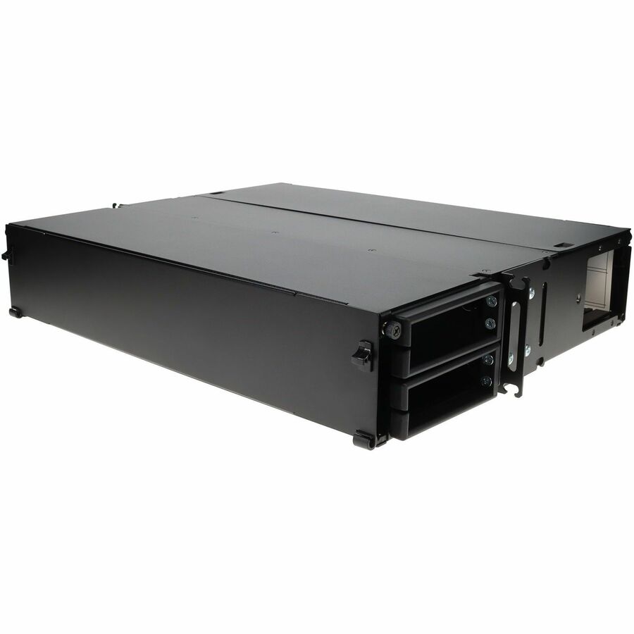 AddOn HDM Enclosed Series 2RU Rackmount Panel modular fiber chassis supporting up to eight HDM Cassettes or Adapter Plates