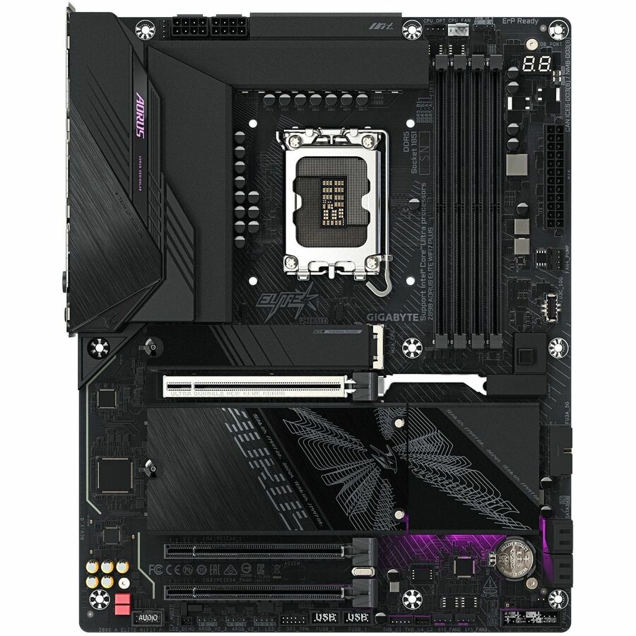 Aorus Ultra Durable Z890 ELITE WIFI7 PLUS Gaming Desktop Motherboard - Intel Z890 Chipset - Socket LGA-1851 - ATX