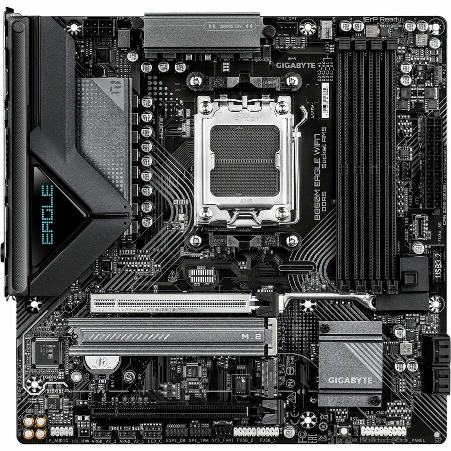 GIGABYTE Ultra Durable B850M EAGLE WIFI7 Gaming Desktop Motherboard - AMD B850 Chipset - Socket AM5 - Micro ATX