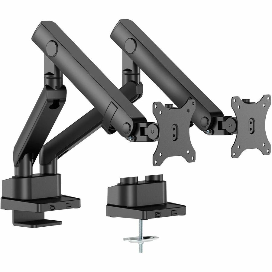 Dual 38" Mechanical Spring Monitor Arm Top Mount-Black, Up to 38" Monitor, Max Load up to 26.4 lbs each