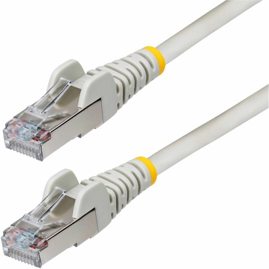 StarTech 3ft Gray CAT6a Ethernet Cable, Snagless RJ45, 10G, 100W PoE, S/FTP, LSZH, 27AWG Pure Copper, 500MHz, Shielded Network Patch Cord