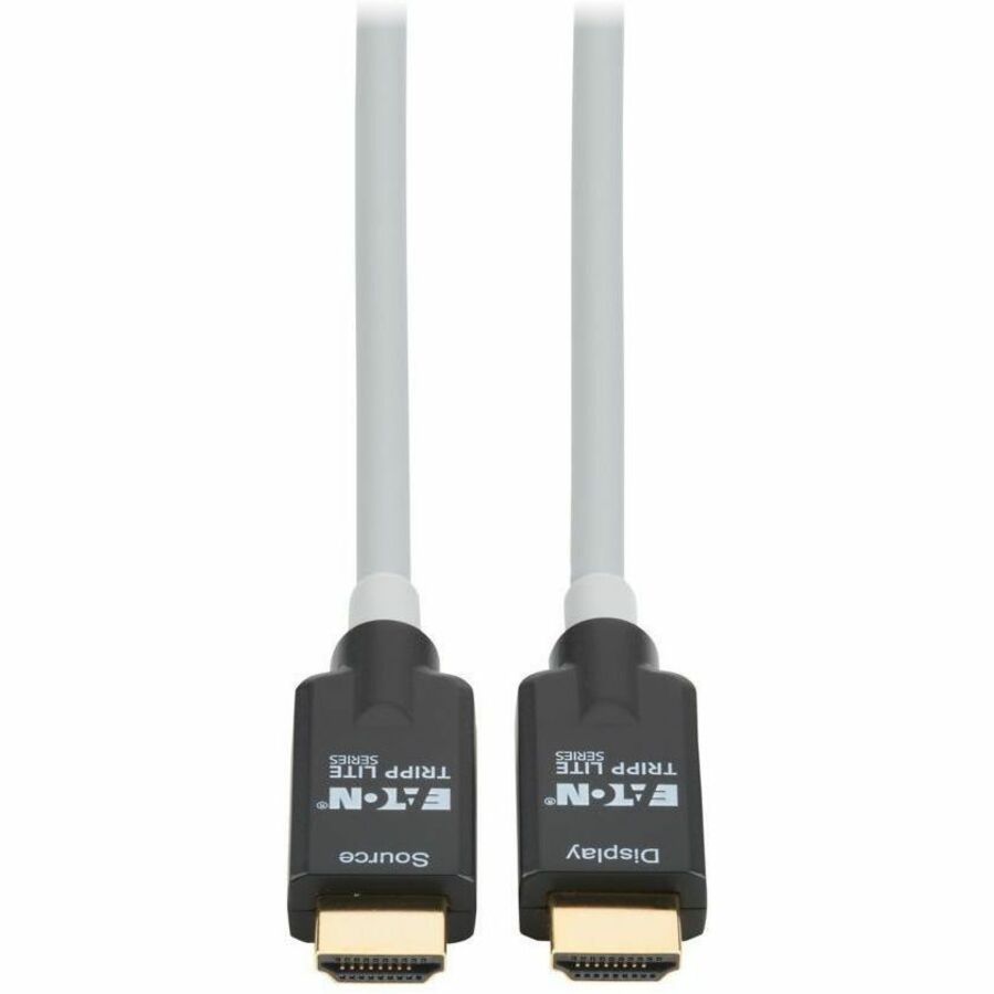 Eaton Tripp Lite series High-Speed Armored HDMI Fiber Active Optical Cable HDMI 2.1 8K 60 Hz 48 Gbps HDR M/M Black 10M