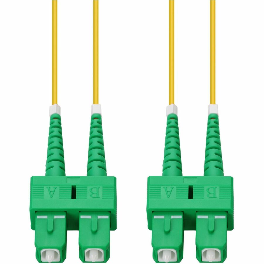 AddOn 3m ASC to ASC Yellow OS2 Duplex OFNP (Plenum-Rated) SMF Fiber Patch Cable