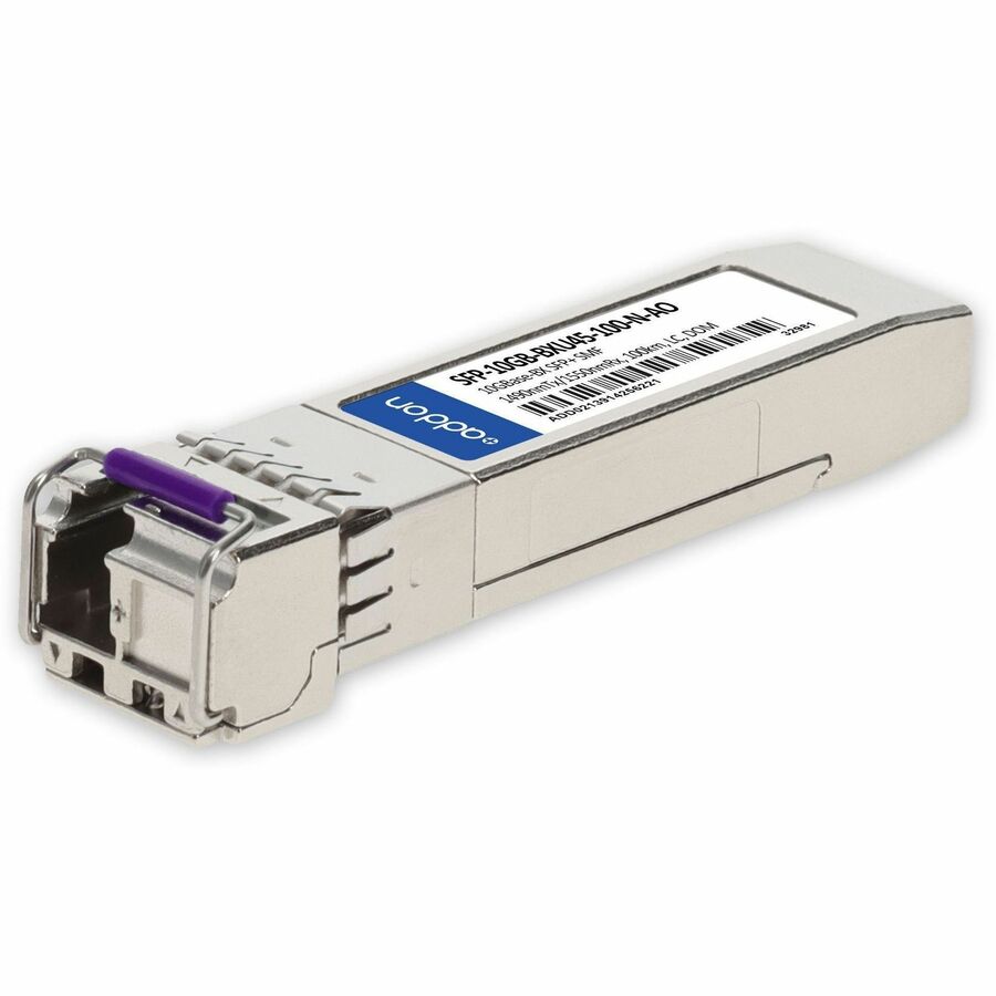 AddOn Alcatel-Lucent Nokia Compatible TAA 10GBase-BX SFP+ Transceiver (SMF, 1490nmTx/1550nmRx, 100km, LC, DOM)