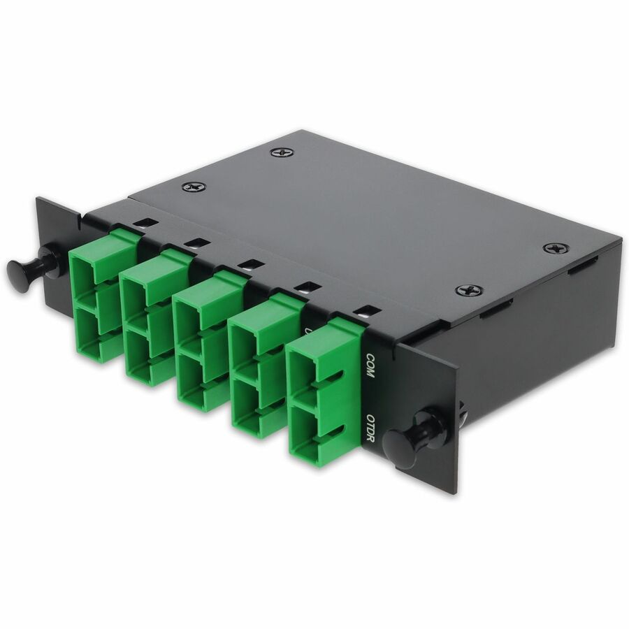 AddOn 4+3 Channel LGX DWDM Mux/Demux C48-C51 with OTDR, Test Tx/Rx, Upgrade, and Express Ports, SC/APC Connectors
