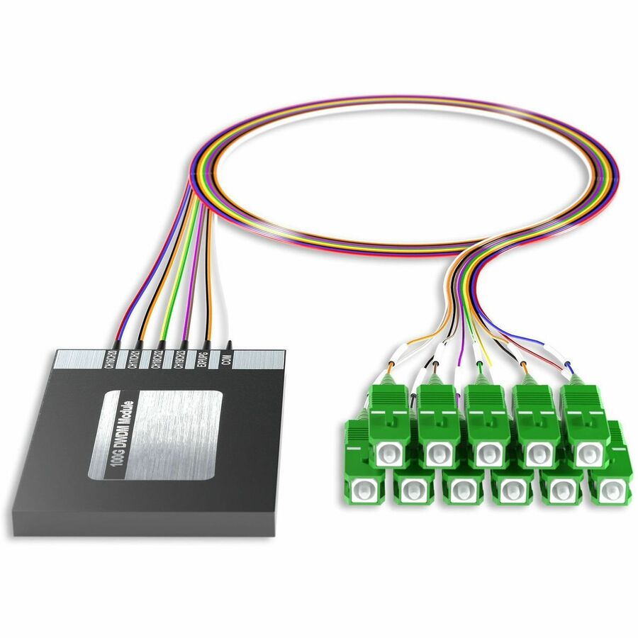 AddOn 8+2 Channel OSP DWDM Mux/Demux C16-C23 with Upgrade and Express Ports, SC/APC Connectors on 40in Single-Mode Pigtails