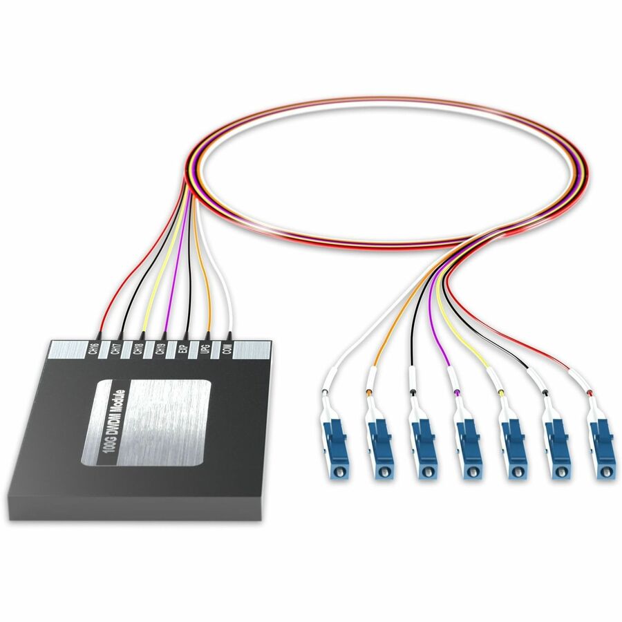 AddOn 4+2 Channel OSP DWDM Mux/Demux C16-C19 with Upgrade and Express Ports, LC/UPC Connectors on 40in Single-Mode Pigtails