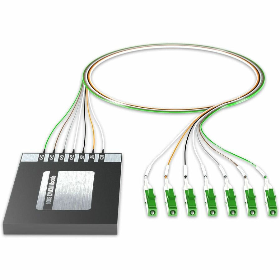 AddOn 4+2 Channel OSP DWDM Mux/Demux C32-C35 with Upgrade and Express Ports, LC/APC Connectors on 40in Single-Mode Pigtails