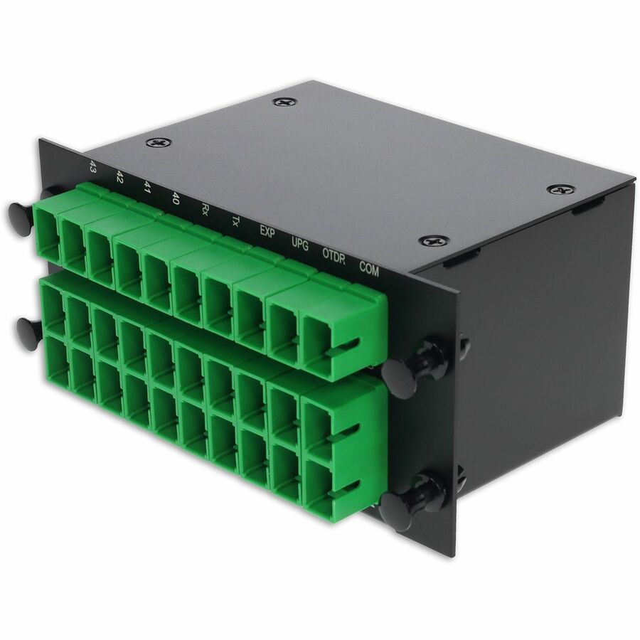 AddOn 24+3 Channel LGX DWDM Mux/Demux C40-C63 with OTDR, Test Tx/Rx, Upgrade, and Express Ports, SC/APC Connectors