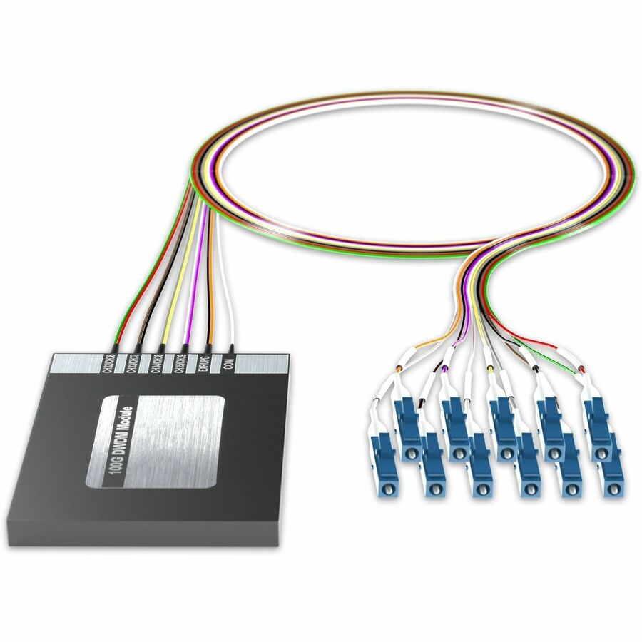 AddOn 8+2 Channel OSP DWDM Mux/Demux C32-C39 with Upgrade and Express Ports, LC/UPC Connectors on 40in Single-Mode Pigtails