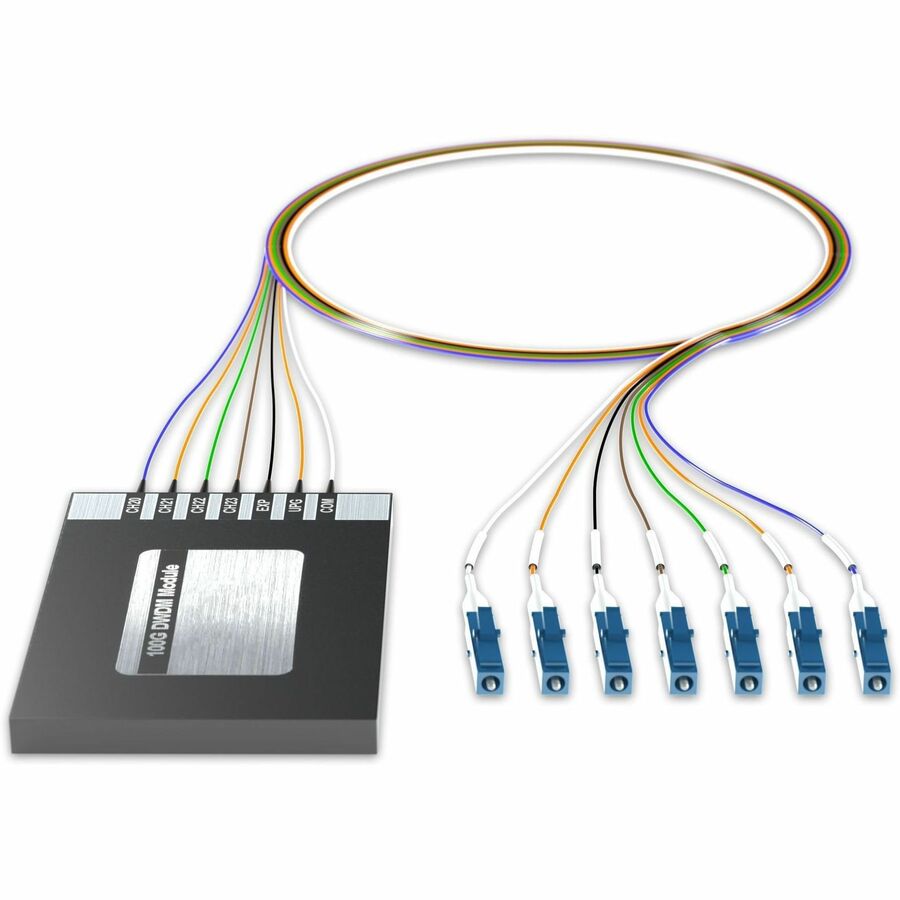 AddOn 4+2 Channel OSP DWDM Mux/Demux C20-C23 with Upgrade and Express Ports, LC/UPC Connectors on 40in Single-Mode Pigtails