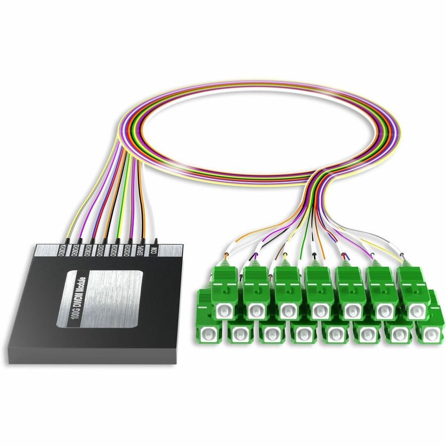 AddOn 12+2 Channel OSP DWDM Mux/Demux C28-C39 with Upgrade and Express Ports, SC/APC Connectors on 40in Single-Mode Pigtails