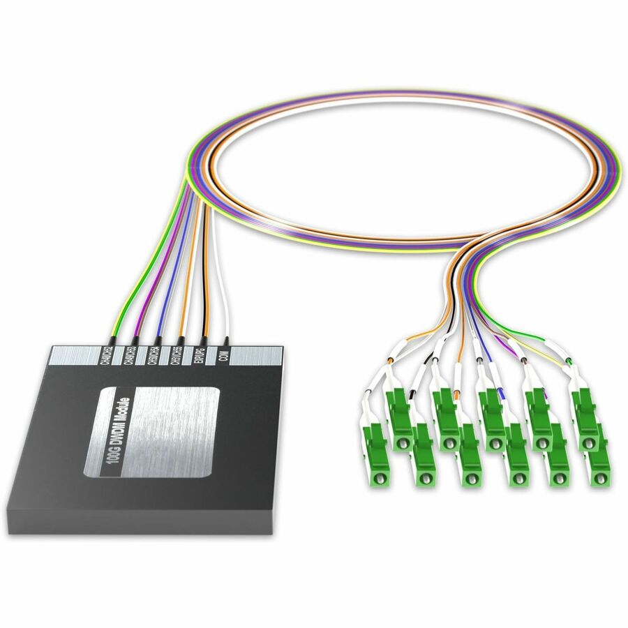 AddOn 8+2 Channel OSP DWDM Mux/Demux C48-C55 with Upgrade and Express Ports, LC/APC Connectors on 40in Single-Mode Pigtails