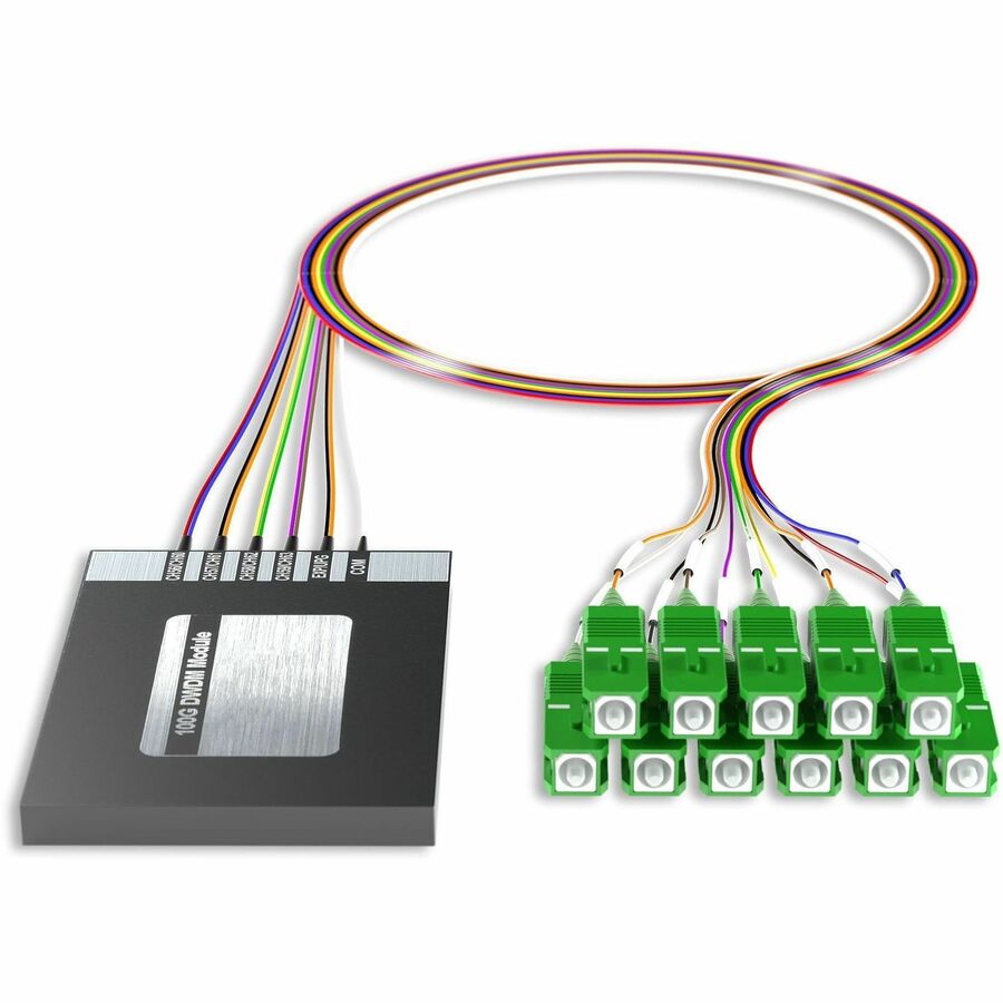 AddOn 8+2 Channel OSP DWDM Mux/Demux C56-C63 with Upgrade and Express Ports, SC/APC Connectors on 40in Single-Mode Pigtails
